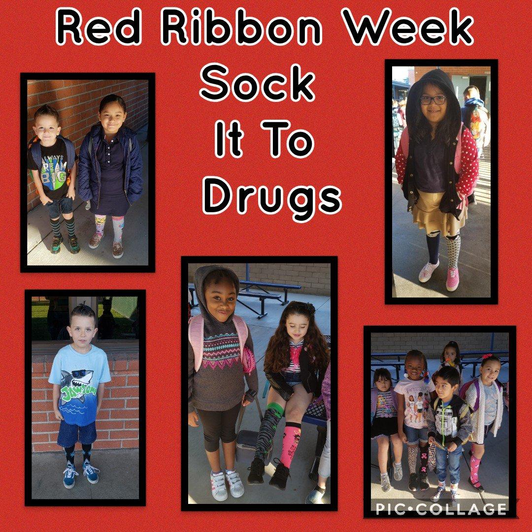 Drug Free is the Way to Be! Our Tigers socked it to Drugs by wearing crazy socks! 
